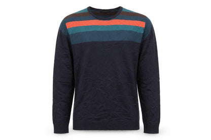 Cedarwood State Mens Multicoloured Striped Pullover Jumper Size L