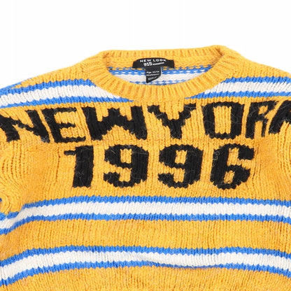 New Look Girls Multicoloured Striped  Pullover Jumper Size 12-13 Years