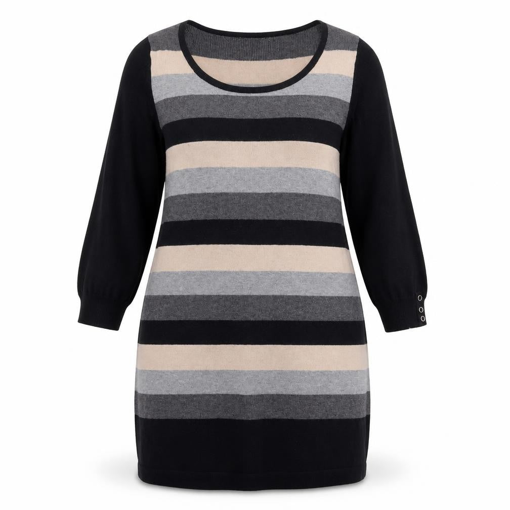 M&S Womens Multicoloured Striped  Fit & Flare  Size 16