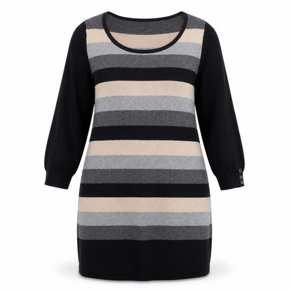 M&S Womens Multicoloured Striped  Fit & Flare  Size 16