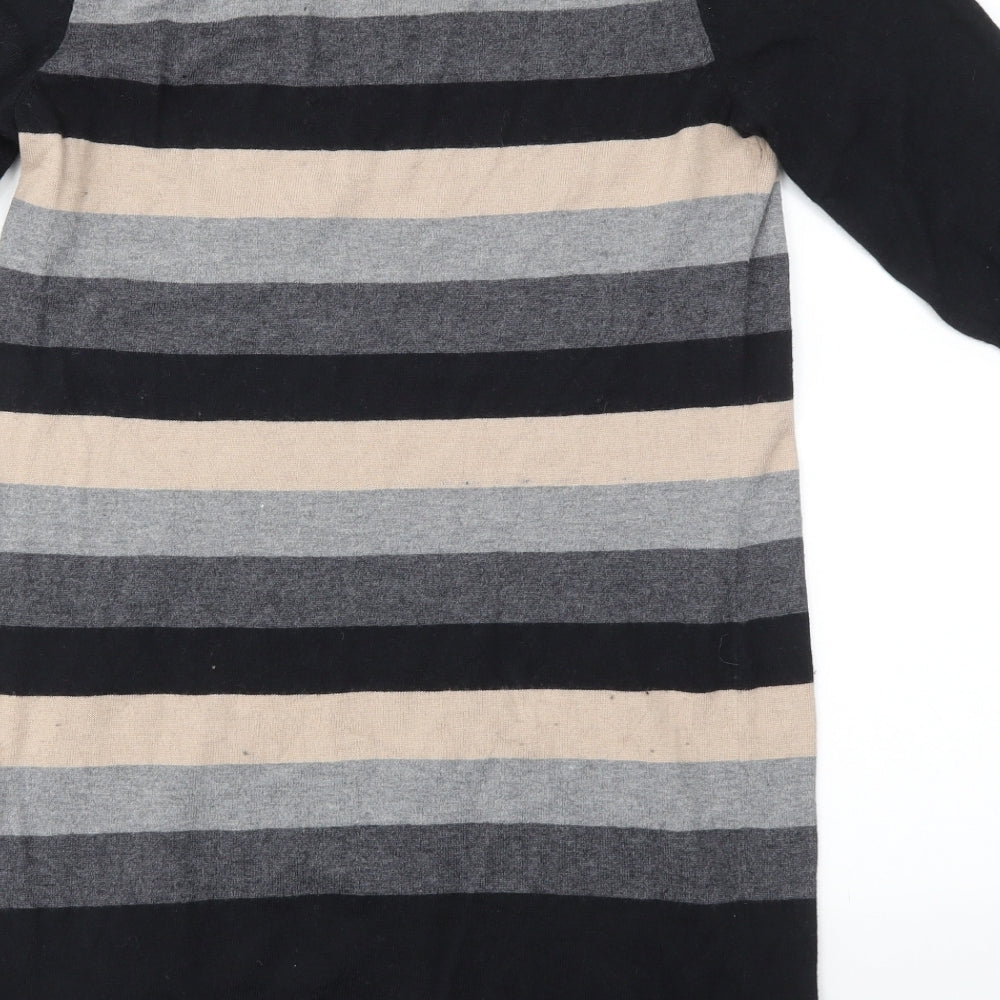 M&S Womens Multicoloured Striped  Fit & Flare  Size 16