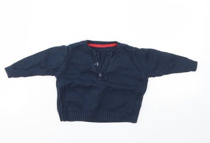 M Boys Blue   Pullover Jumper Size 3-6 Months