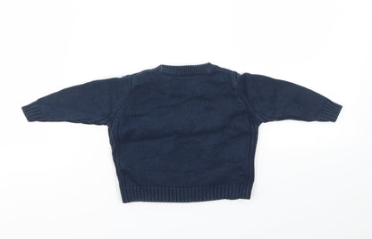 M Boys Blue   Pullover Jumper Size 3-6 Months