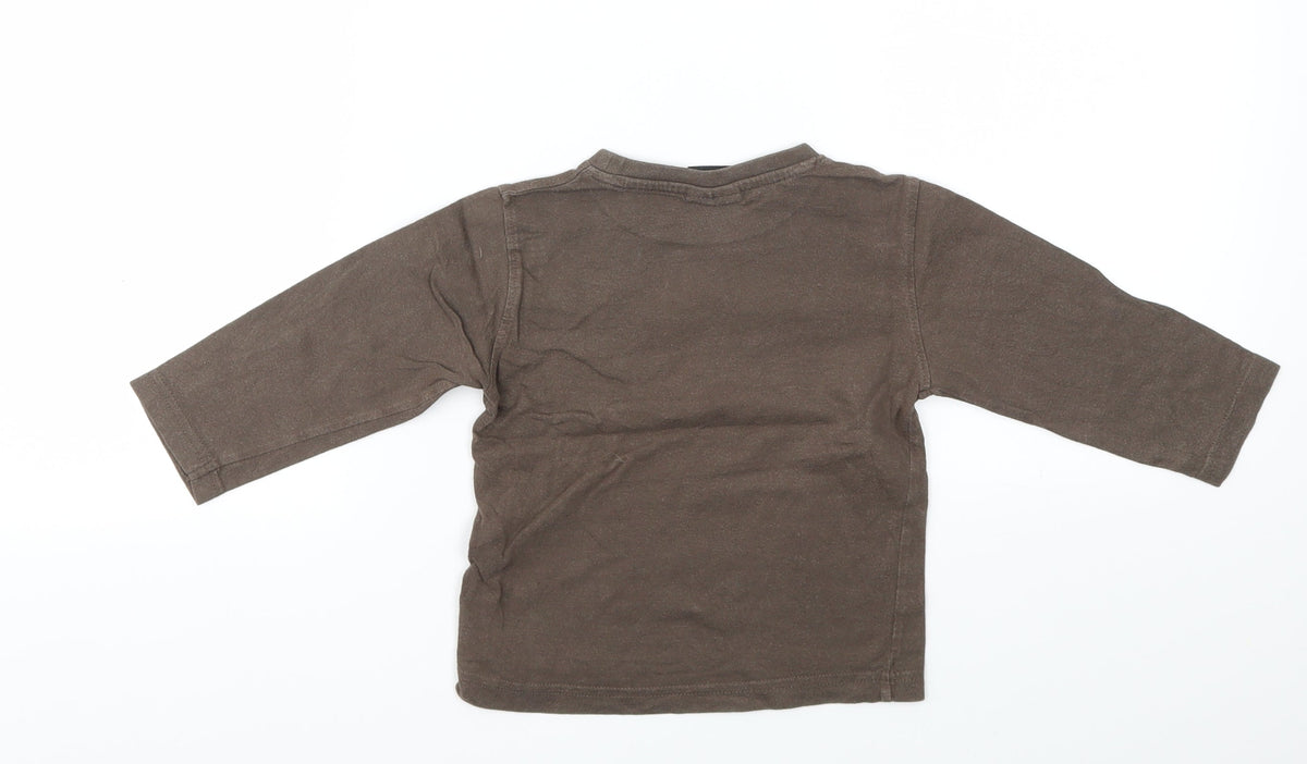 NEXT Boys Brown   Basic T-Shirt Size 12-18 Months