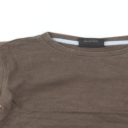 NEXT Boys Brown   Basic T-Shirt Size 12-18 Months