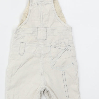 NEXT Baby Ivory   Dungaree One-Piece Size 3-6 Months