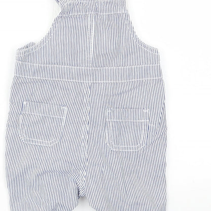 JHON LEWIS Boys Blue Striped  Babygrow One-Piece Size 3-6 Months