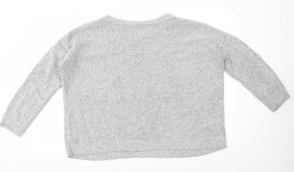 Womens UK Size XL Peacocks Grey Pullover Jumper