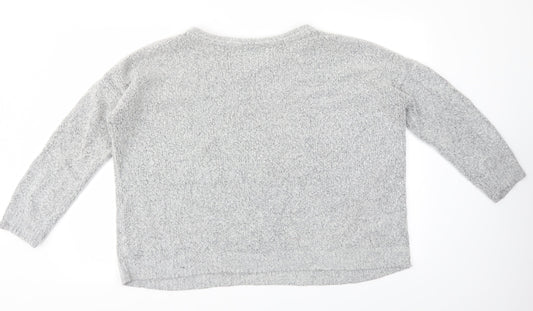 Womens UK Size XL Peacocks Grey Pullover Jumper