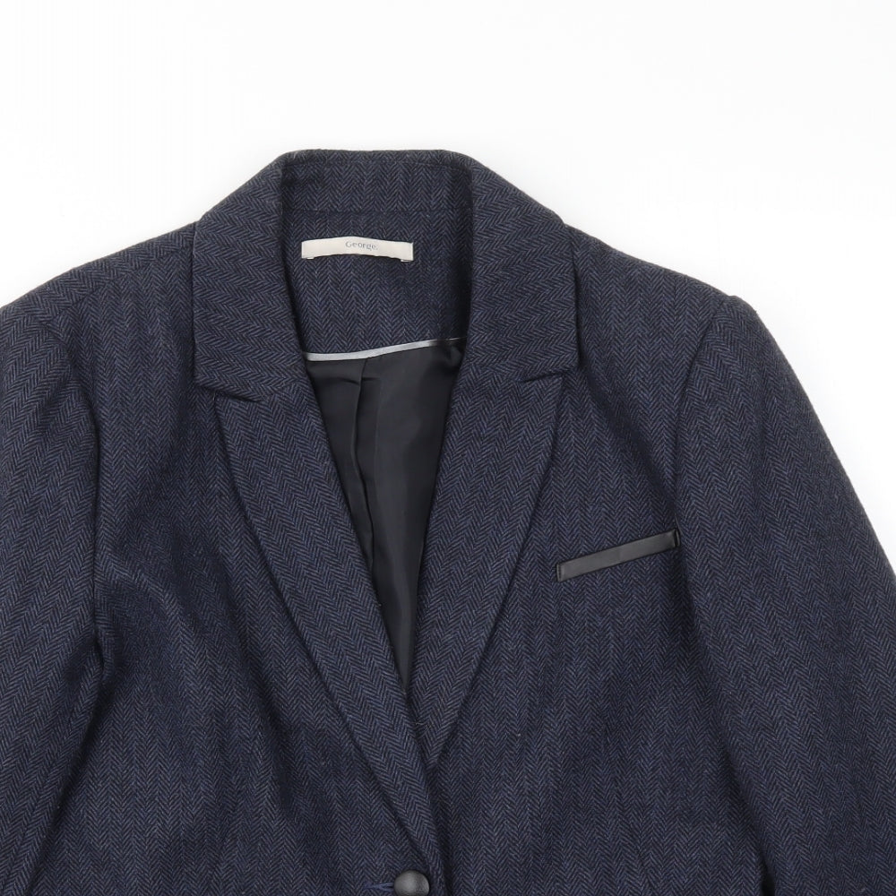 George Womens Blue   Jacket Blazer Size 12