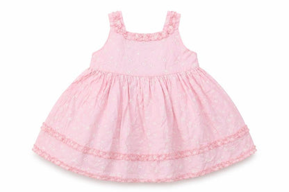 PERFECT PRINCESS Girls Pink Floral  Fit & Flare  Size 6-9 Months