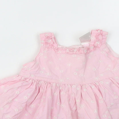 PERFECT PRINCESS Girls Pink Floral  Fit & Flare  Size 6-9 Months