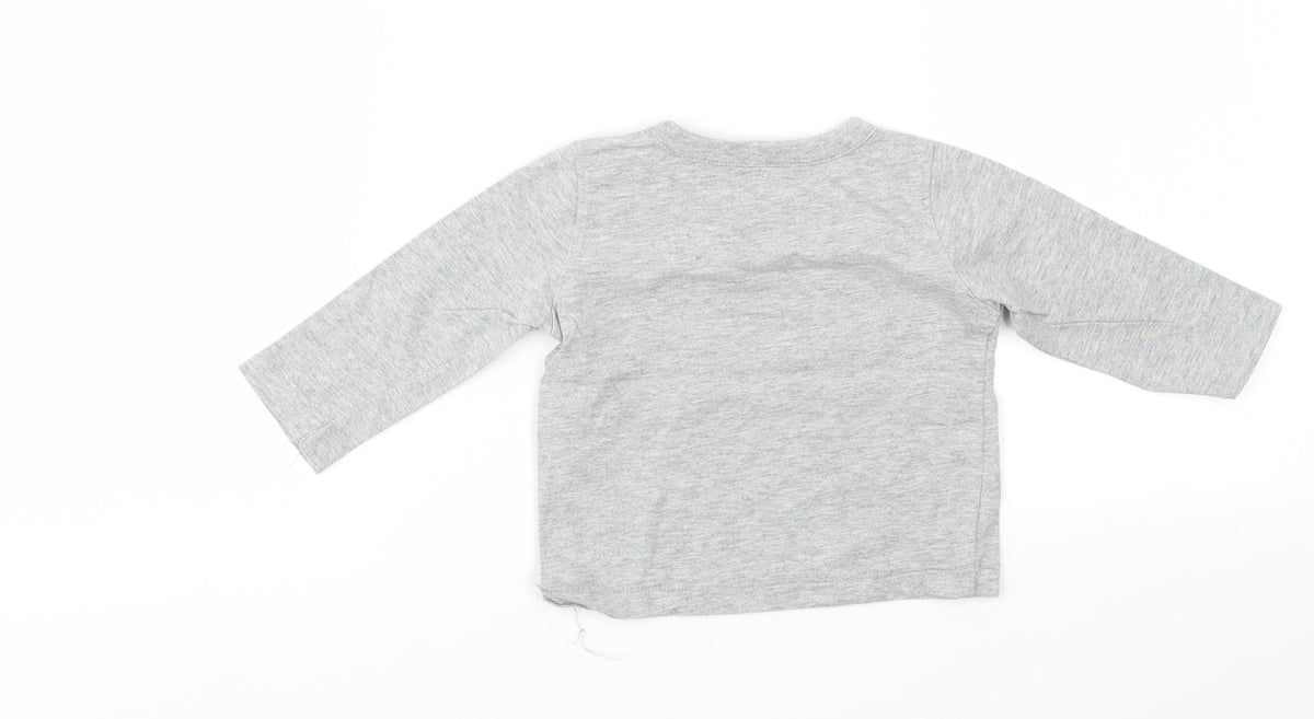 Gap Boys Grey   Basic T-Shirt Size 6-9 Months