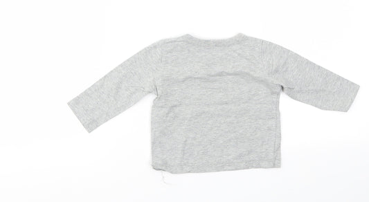 Gap Boys Grey   Basic T-Shirt Size 6-9 Months