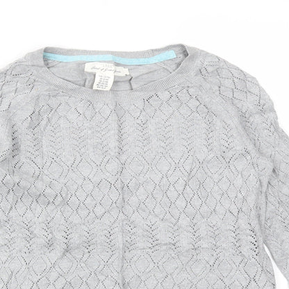 H&M Girls Grey   Pullover Jumper Size 14 Years