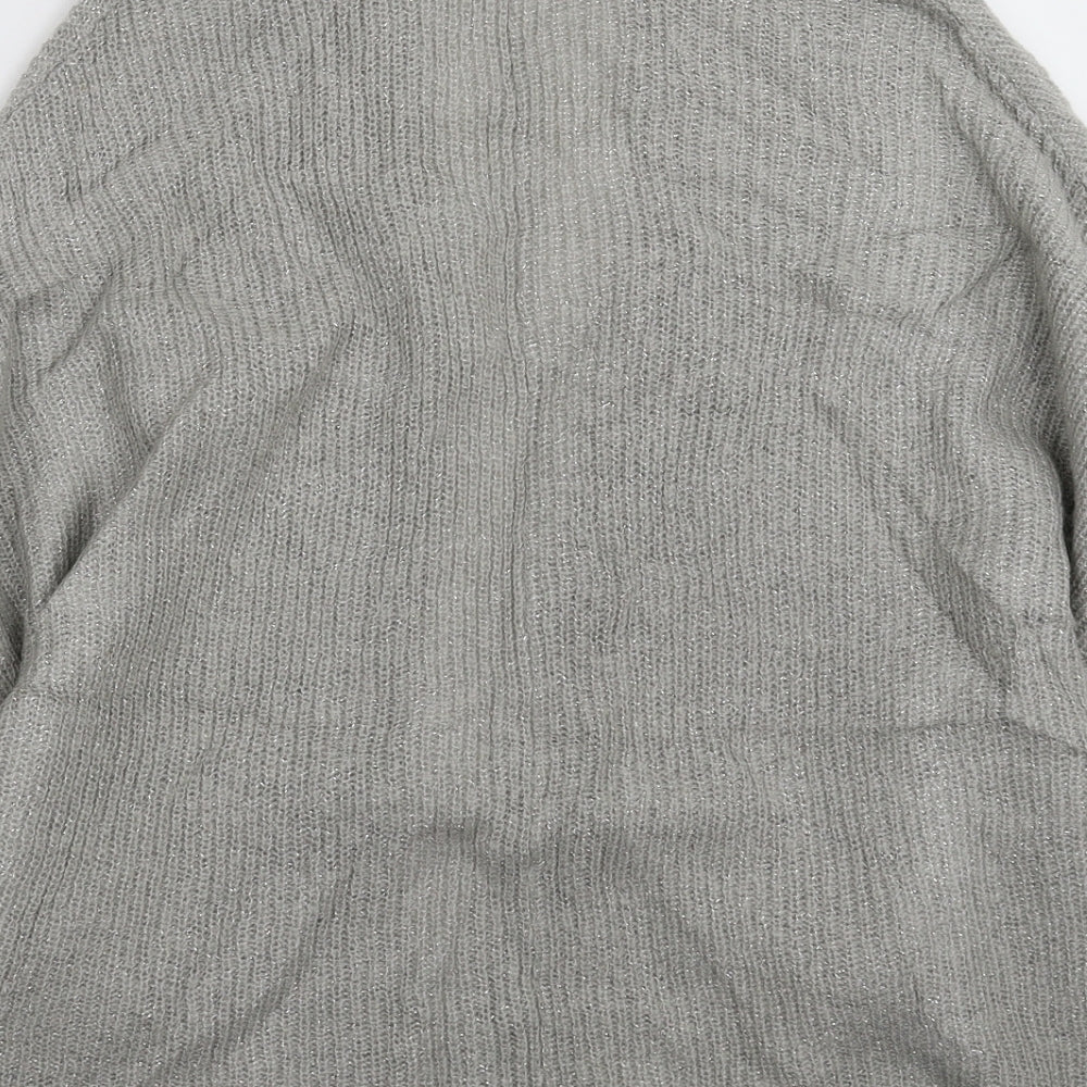 Womens UK Size S New Look Grey Cardigan Jumper