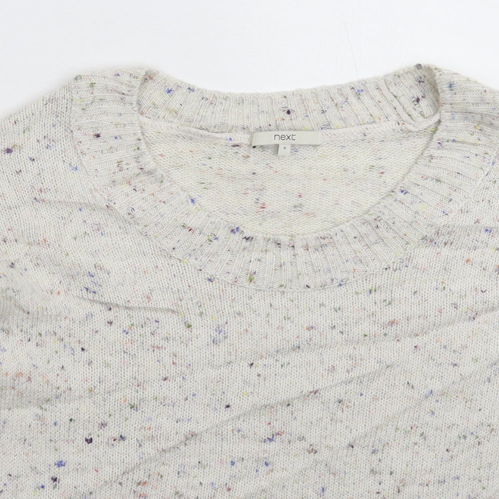 Womens UK Size 6 NEXT Grey Pullover Jumper