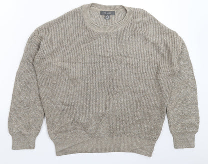 Primark Womens Grey  Knit Pullover Jumper Size 14