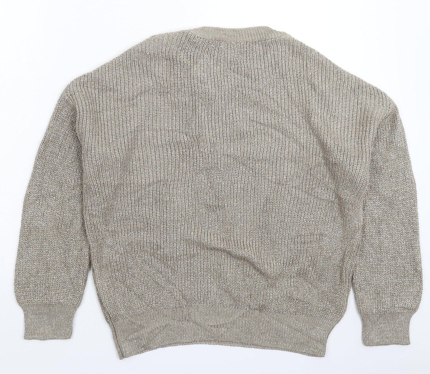 Primark Womens Grey  Knit Pullover Jumper Size 14