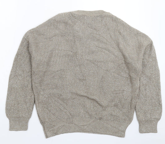 Primark Womens Grey  Knit Pullover Jumper Size 14