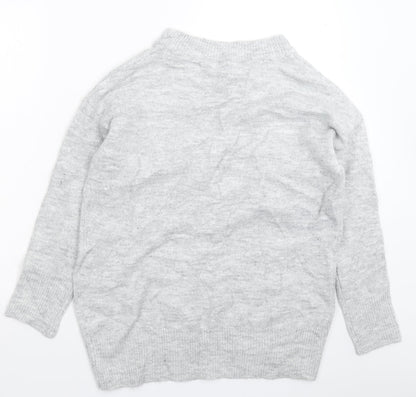 F&F Womens Grey  Knit Pullover Jumper Size 10