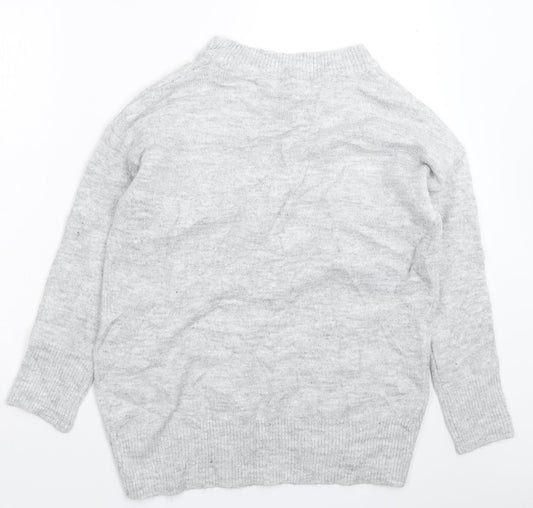 F&F Womens Grey  Knit Pullover Jumper Size 10