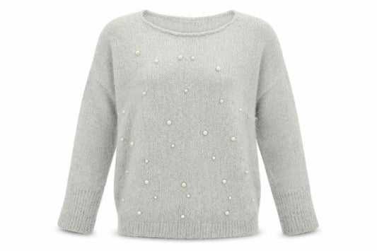 Womens UK Size L Amanti Grey Pullover Jumper