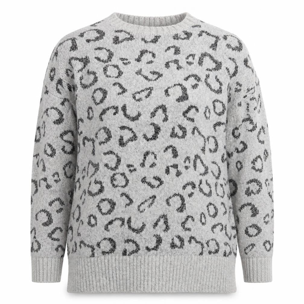 Womens UK Size S Mango Grey Pullover Jumper