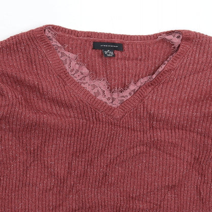 Womens UK Size 12 Atmosphere Pink Pullover Jumper