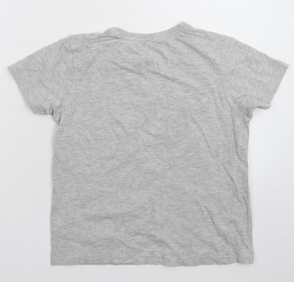 George Boys Grey   Basic T-Shirt Size 9-10 Years