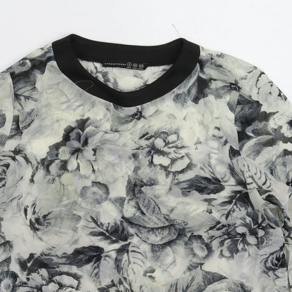 Womens UK Size 8 Atmosphere Grey Basic Blouse