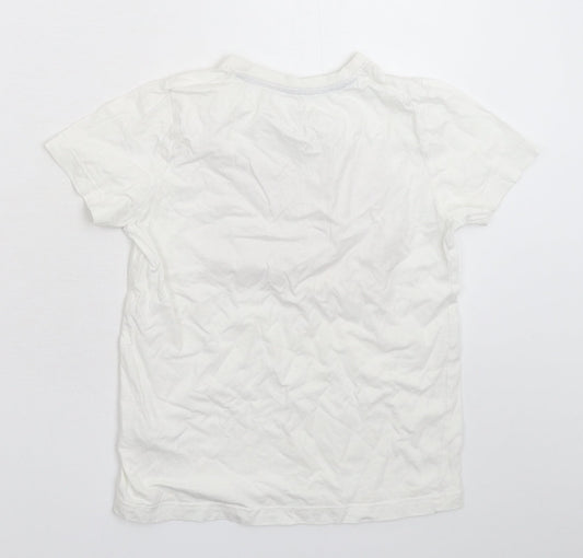 F&F Boys White   Basic T-Shirt Size 8-9 Years