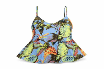 Womens UK Size 6 Topshop Multicoloured Basic Tank