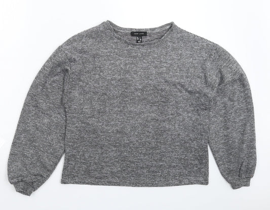 Womens UK Size S New Look Grey Pullover Jumper