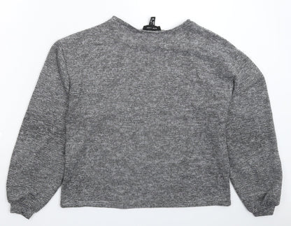 Womens UK Size S New Look Grey Pullover Jumper