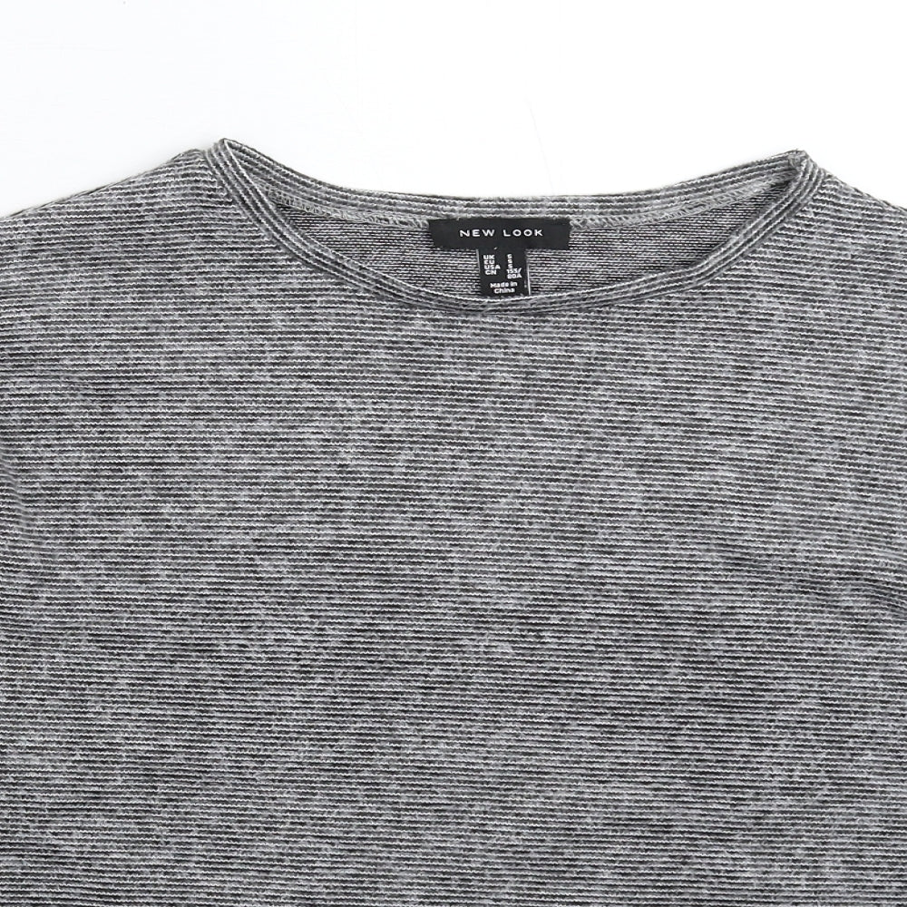 Womens UK Size S New Look Grey Pullover Jumper