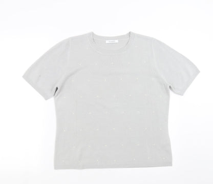 Womens UK Size 14 Marks and Spencer Grey Pullover Jumper