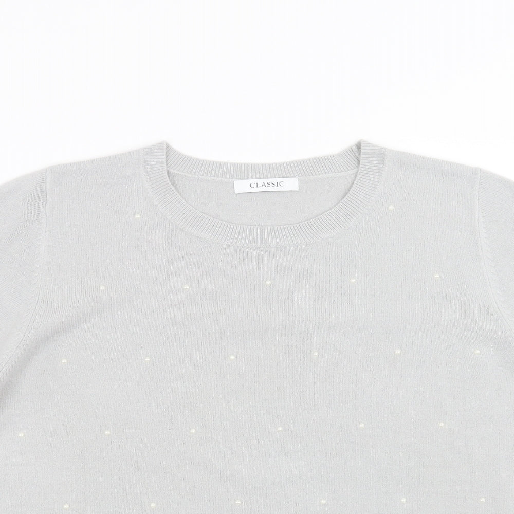 Womens UK Size 14 Marks and Spencer Grey Pullover Jumper