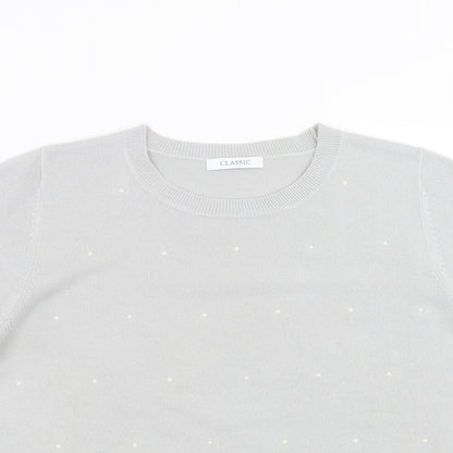 Womens UK Size 14 Marks and Spencer Grey Pullover Jumper