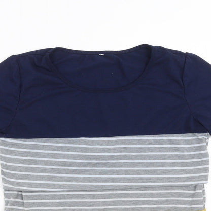 Womens UK Size M Preworn Grey Basic T-Shirt
