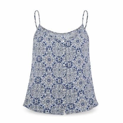 Next Womens Blue Floral  Camisole Blouse Size 6