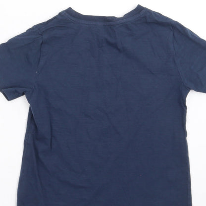 M&Co Boys Blue   Basic T-Shirt Size 7-8 Years
