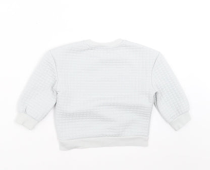 Matalan Boys Grey Check  Pullover Sweatshirt Size 2-3 Years