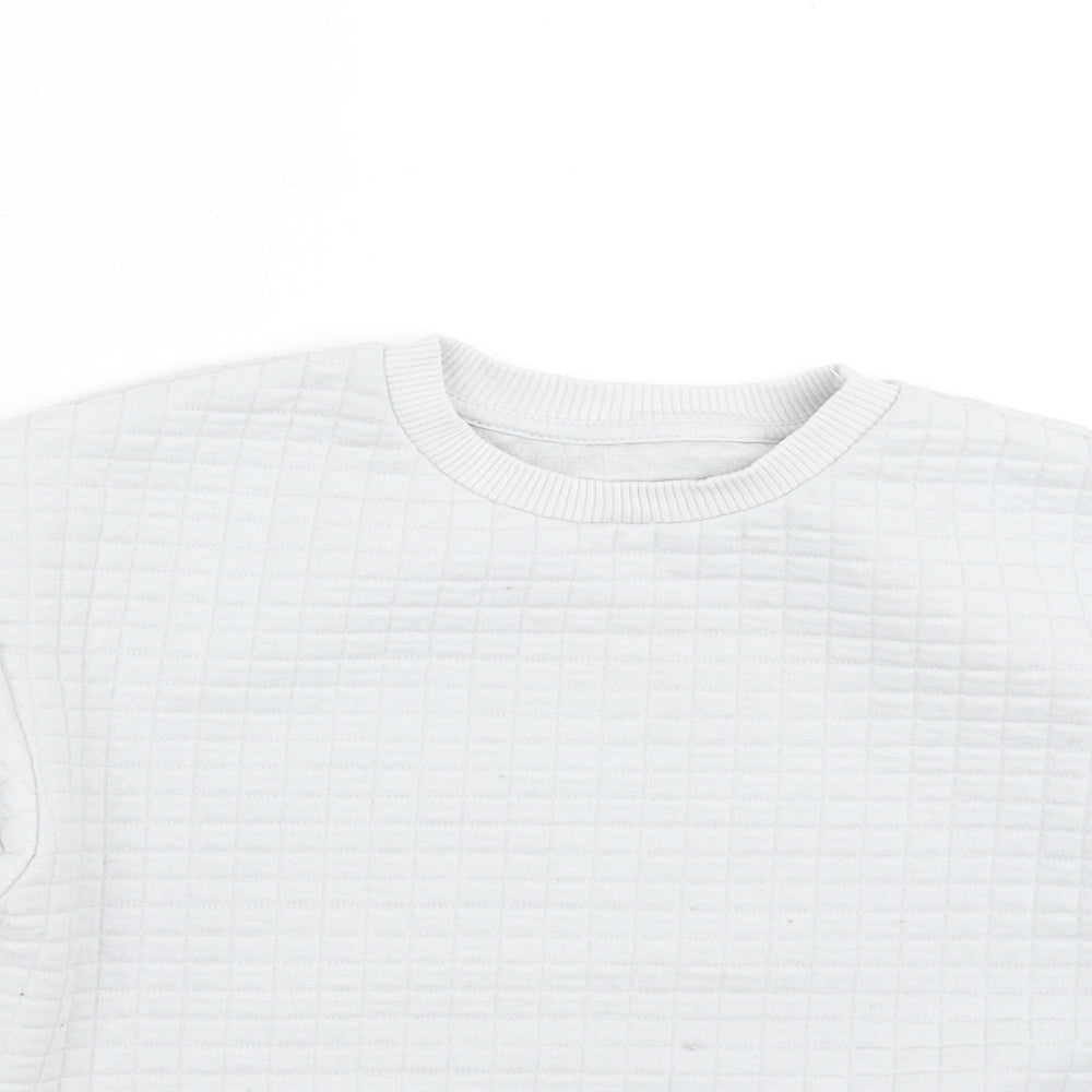 Matalan Boys Grey Check  Pullover Sweatshirt Size 2-3 Years