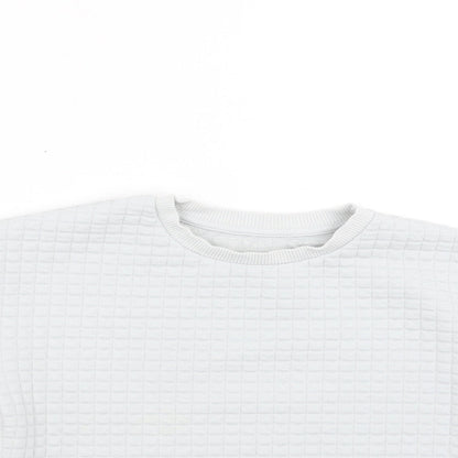Matalan Boys Grey Check  Pullover Sweatshirt Size 3-4 Years