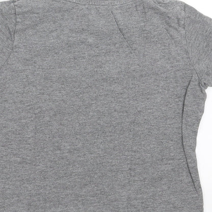 Lupilu Girls Grey   Basic T-Shirt Size 5-6 Years  - cactus