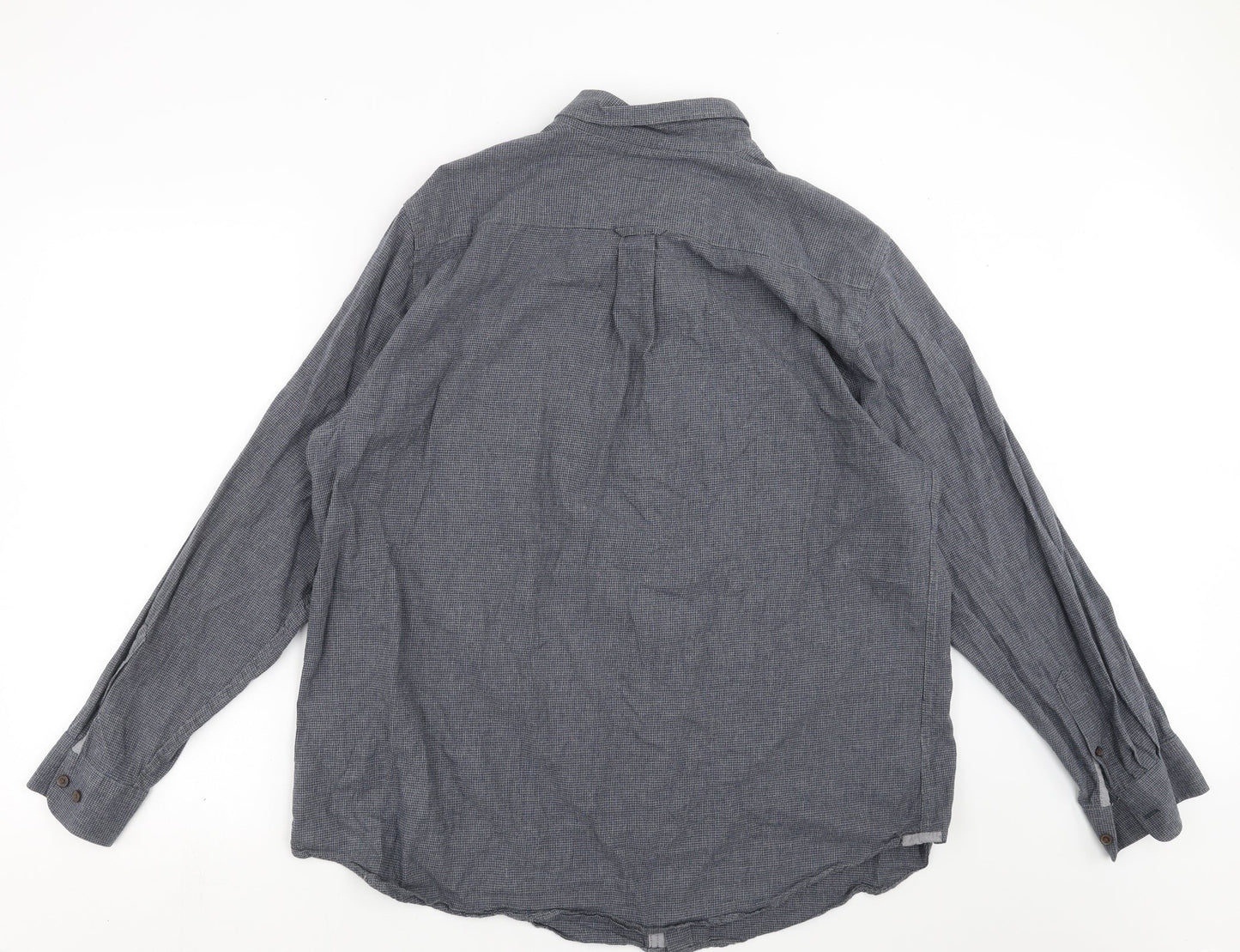 Mens UK Size XL Maine New England Blue  Button-Up Long Sleeve Casual Shirt