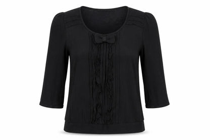 Womens UK Size 6 NEXT Black Basic Blouse