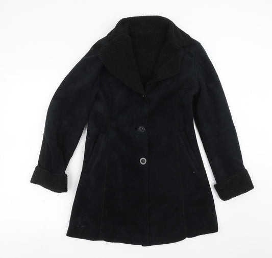 New Look Womens Black   Jacket  Size 10  - fleece lined
