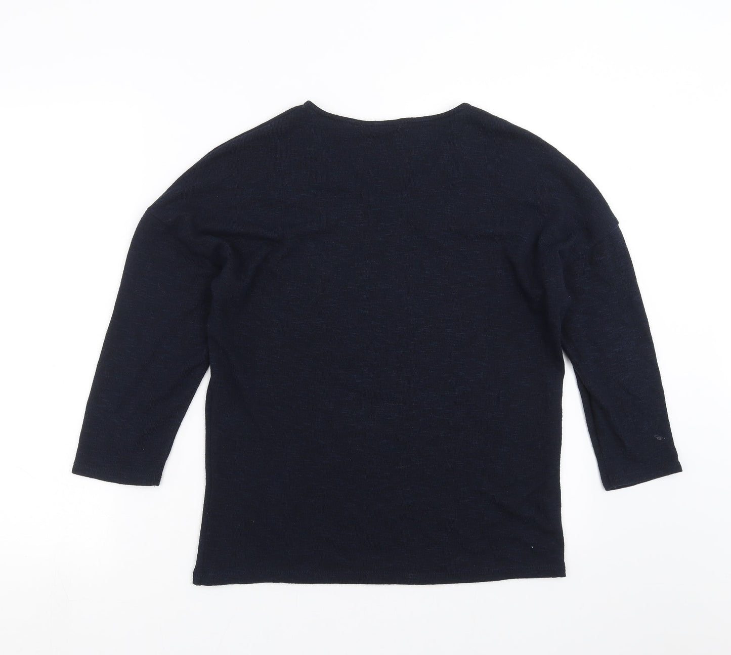 TU Womens Blue  Knit Pullover Jumper Size 8  - beaded detail